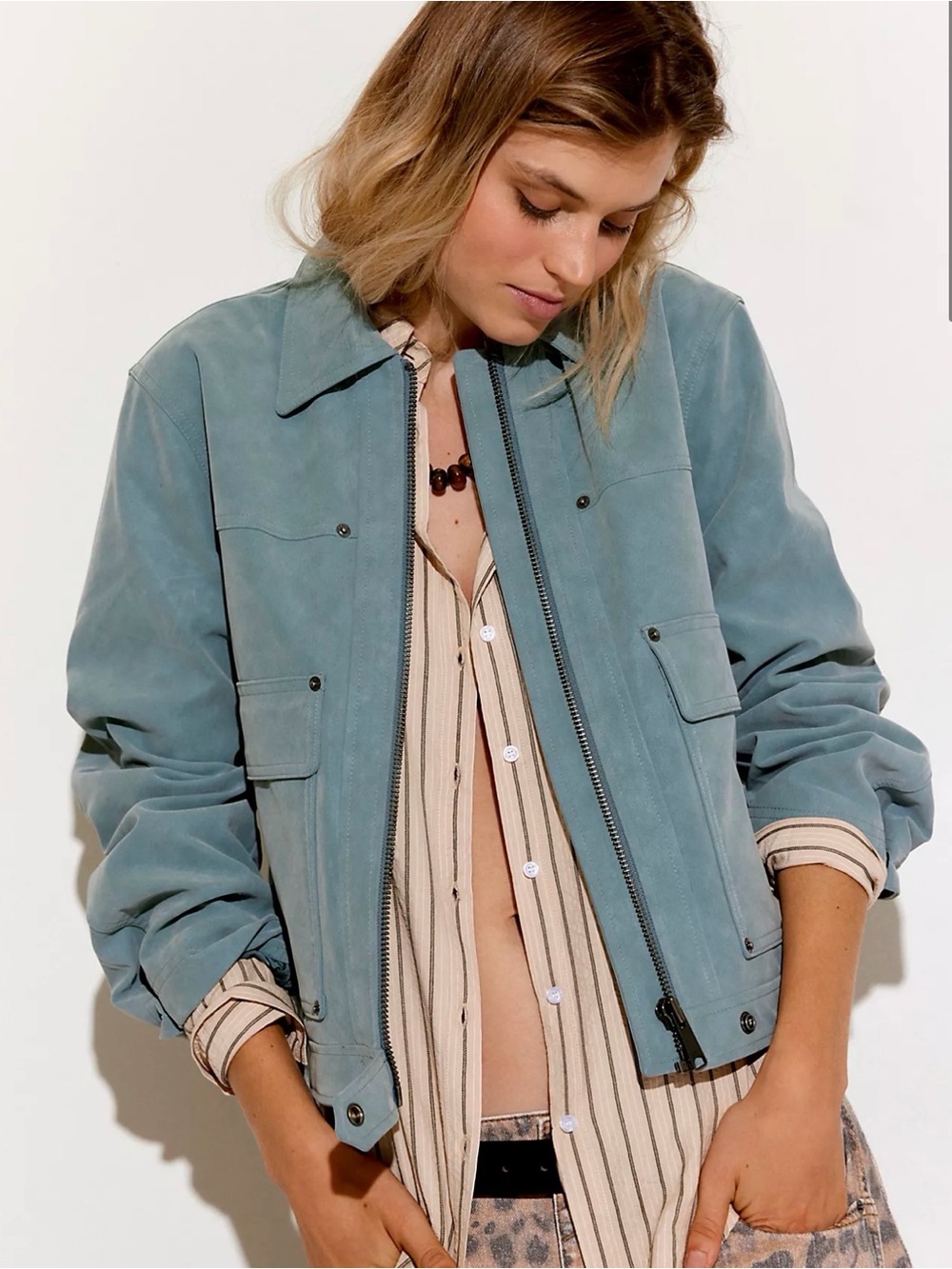NWT We The Free Blair Vegan Suede Jacket - M